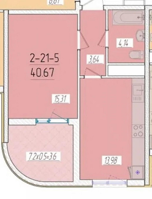 Продаж Квартира 1-кімнатна, 21/24 поверх на Краснова ул. Odessa - photo 1