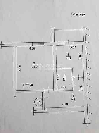 Продаж Квартира 1-кімнатна, 1/9 поверх на вул. Домобудівельна Kharkiv