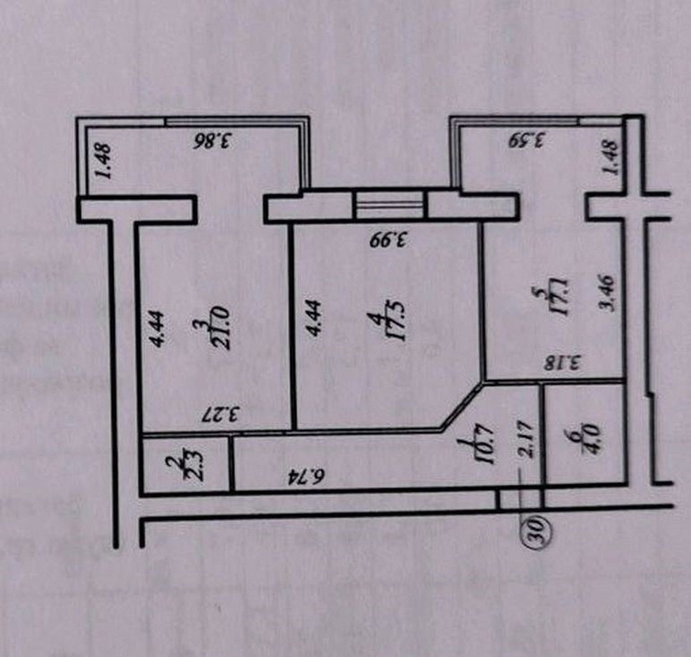 Продаж Квартира 2-кімнатна, 5/12 поверх на Владимирская ул., 1 Дніпро - фото 17