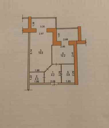 Продаж 1к Квартира 42 кв.м Захисників України Житомир