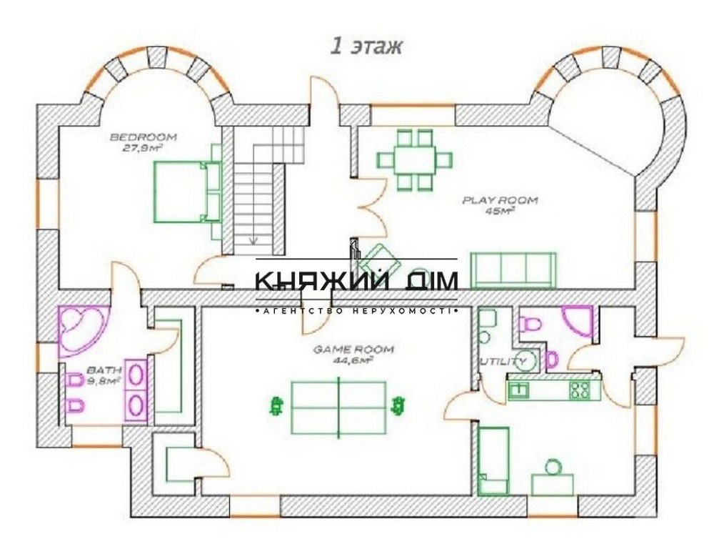 Аренда отличного дома в с. Хлепча Васильковский р-н. № 139196 Хлепча - фото 7