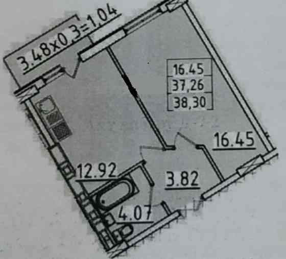 Продаж Квартира 1-кімнатна, 9/12 поверх на Люстдорфская дорога, 100д Одесса
