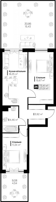 Продаж Квартира на улица Галицька Винники - фото 14