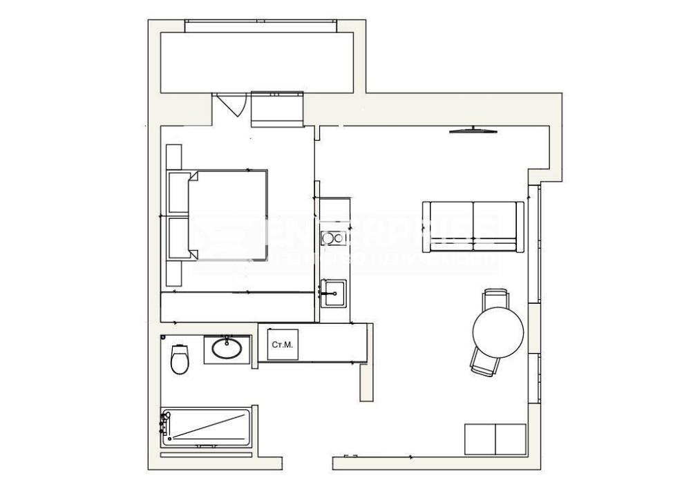 Продаж 1к Квартира 50 кв.м просп. Степана Бандеры вул. Київ - фото 2