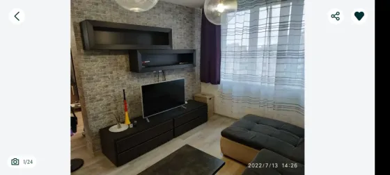 1-room apartment for rent at Akhmatovoy 32/18 Poznyaki. Видовая. light warm Kiev