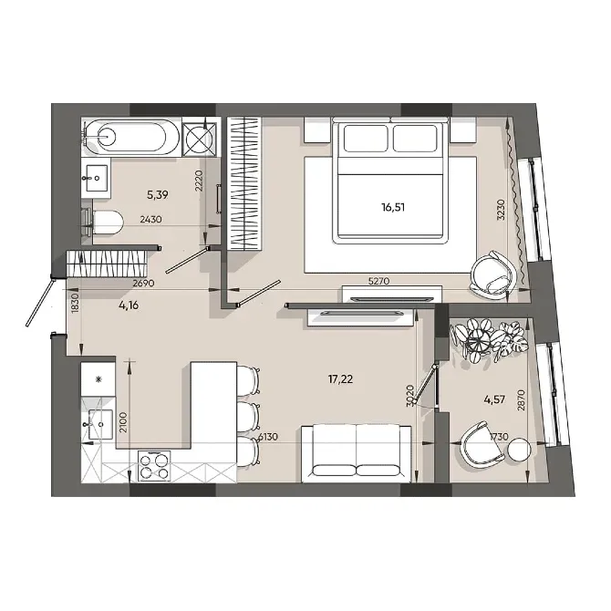 Продаж 1к Квартира 47.82 кв.м Пластова Львів - фото 5