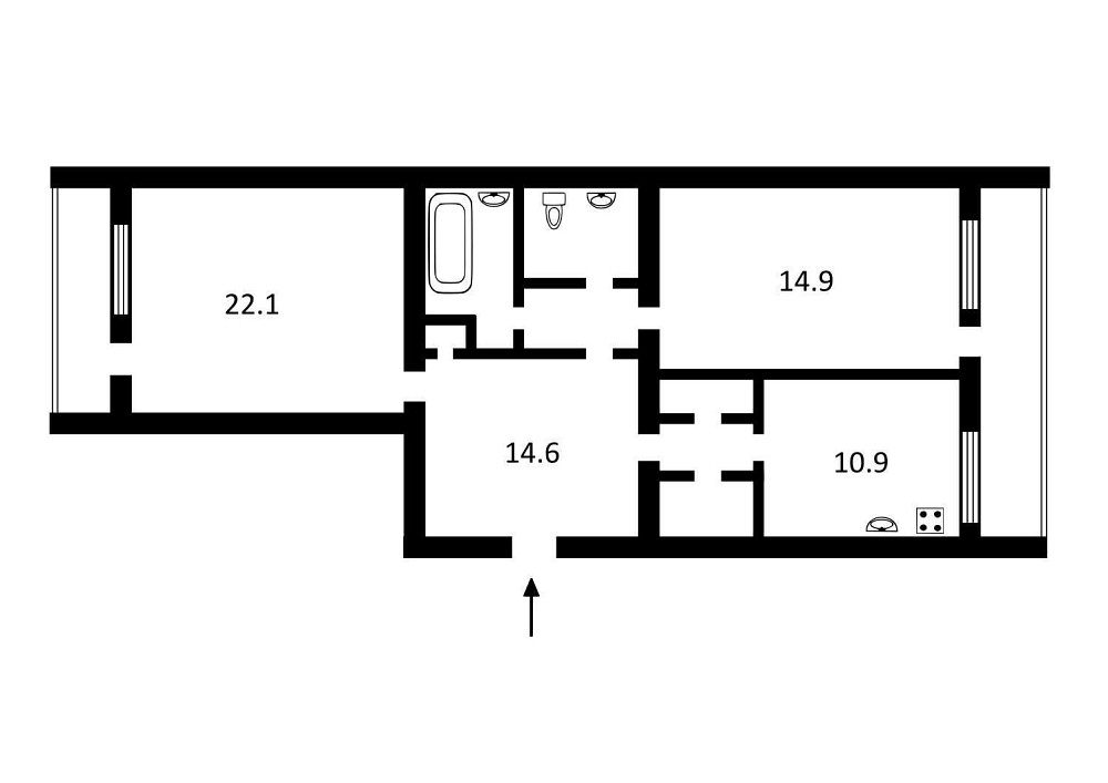 Продаж Квартира 2-кімнатна, 4/10 поверх на Тарасівська вул., д. 21 Kiev - photo 11