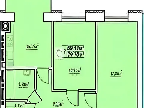 Продаж 2к Квартира 66.48 кв.м Карпенка-Карого вулиця 7А Луцьк - фото 1