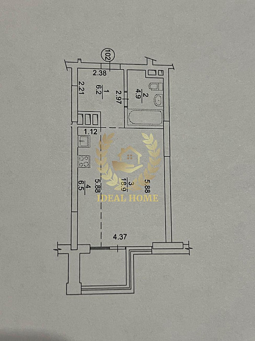 Продаж Квартира 1-кімнатна, 11/21 поверх на Предславинская ул., 53 Киев - изображение 2