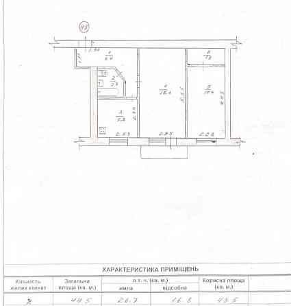 Продаж 2к Квартира 45 кв.м Київська Zhytomyr