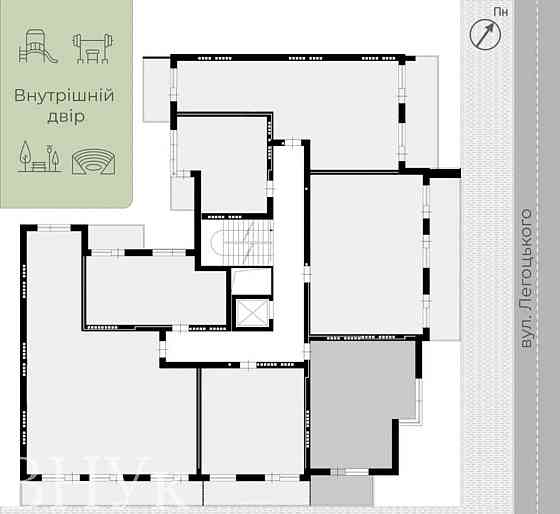 Продаж Квартира 1-кімнатна, 8/9 поверх на Легоцького Ужгород
