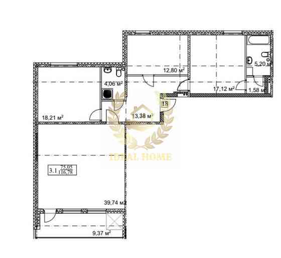 Продаж Квартира 3-кімнатна на Клавдиевская ул. Київ