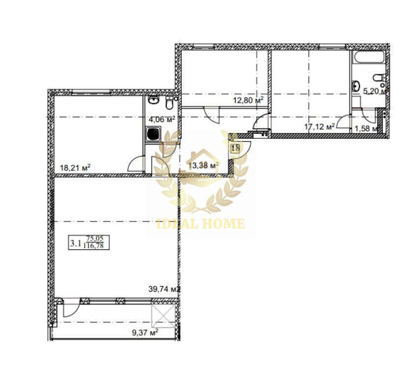 Продаж Квартира 3-кімнатна на Клавдиевская ул. Київ - фото 4