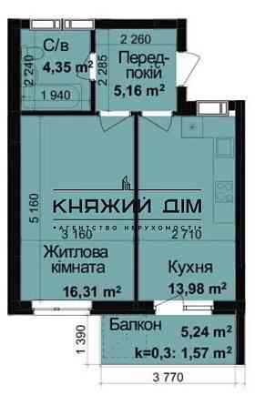 ПРОДАЖ 1к квартра в ЖК Кришталеві Джерела вул.Заболотного 148 В № 21145253 Київ