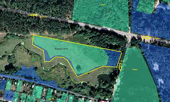 Продаж земельної ділянки 1.6 га на Пряжів (біля річки та озера) Zhytomyr