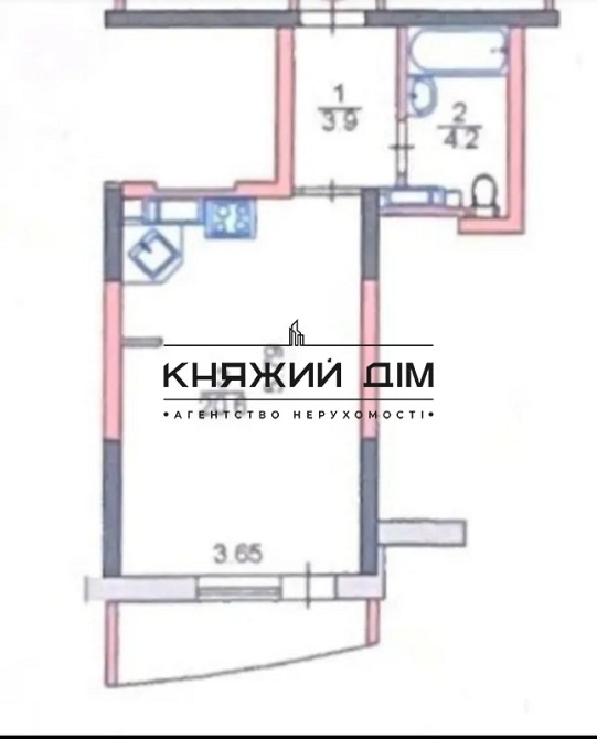 Продаж 1-кімнатної квартири ЖК Райдужний, код 21147039 Київ - фото 11
