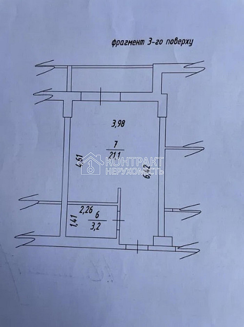 Продаж Квартира 1-кімнатна, 3/17 поверх на вул. Коломенська Харків - фото 9