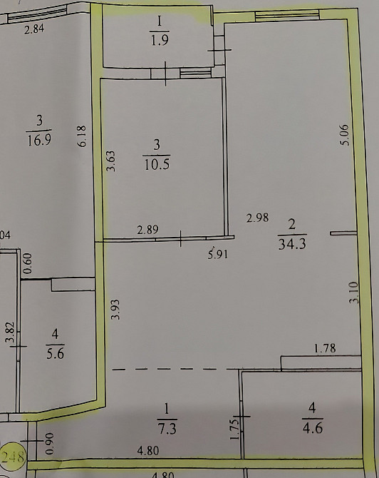 Продаж Квартира 1-кімнатна, 7/12 поверх на Смакули вул., 8 Тернопіль - фото 13