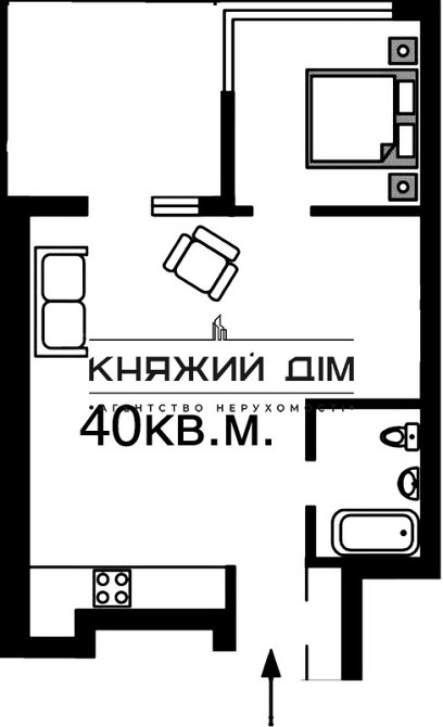 Продажа 1к.кв. студио в ЖК Французский квартал-2. № 21134775 Київ - фото 18