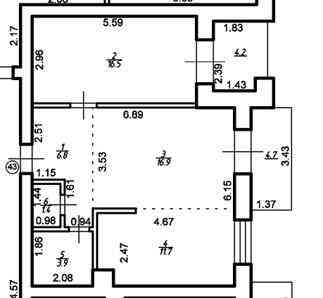 Продаж Квартира 2-кімнатна, 4/4 поверх Івано-Франківськ