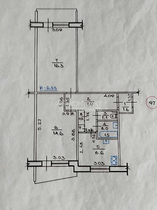 Продаж Квартира 2-кімнатна, 1/12 поверх на вул. Тарасівська Харків - фото 3