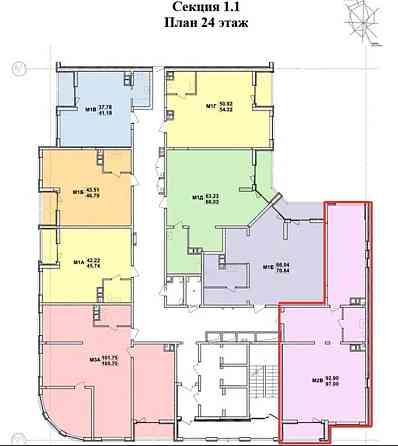 Продаж Квартира 2-кімнатна, 24/24 поверх на Ивана Франко ул. Одеса