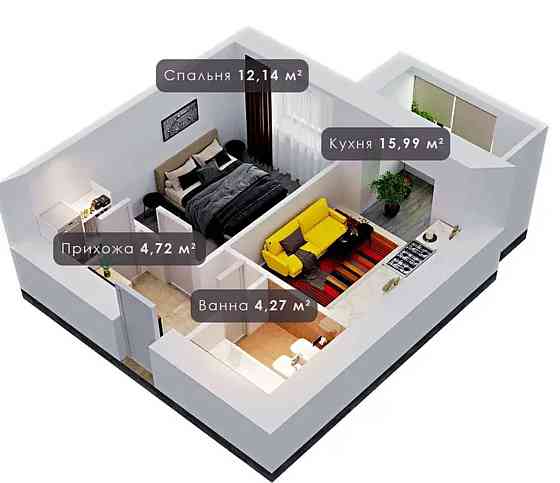 Продаж Квартира 2-кімнатна, 4/9 поверх на вул. Урожайна Ивано-Франковск