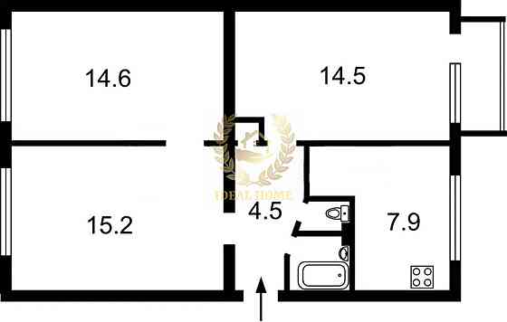 Продаж Квартира 3-кімнатна, 4/5 поверх Київ