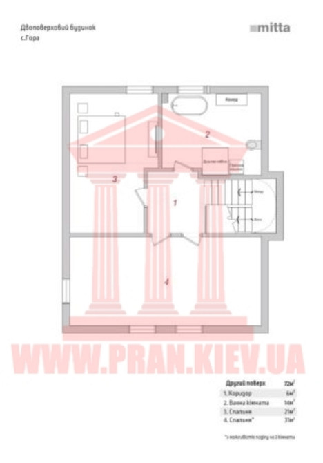 Продаж 2-поверховий Будинок з ділянкою 7 сот 148 кв.м  на Восточная Гора - фото 9