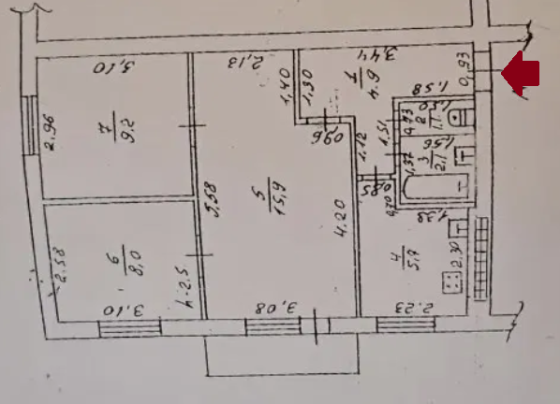 Трехкомнатная напротив Сити Центра Одеса