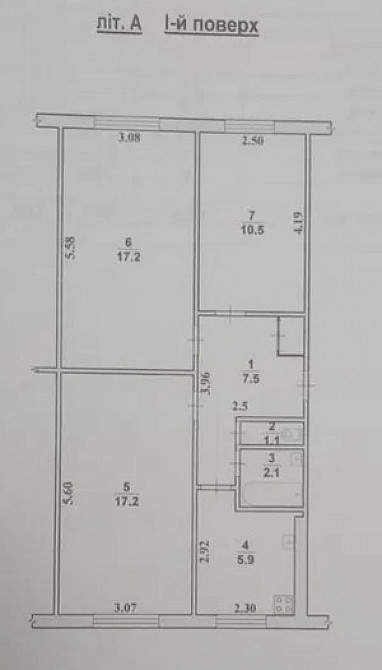 Продаж Квартира 3-кімнатна, 3/5 поверх на вул. Офіцерська Житомир - фото 1