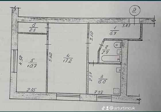 Оренда 2к Квартира 47 кв.м Київська Zhytomyr
