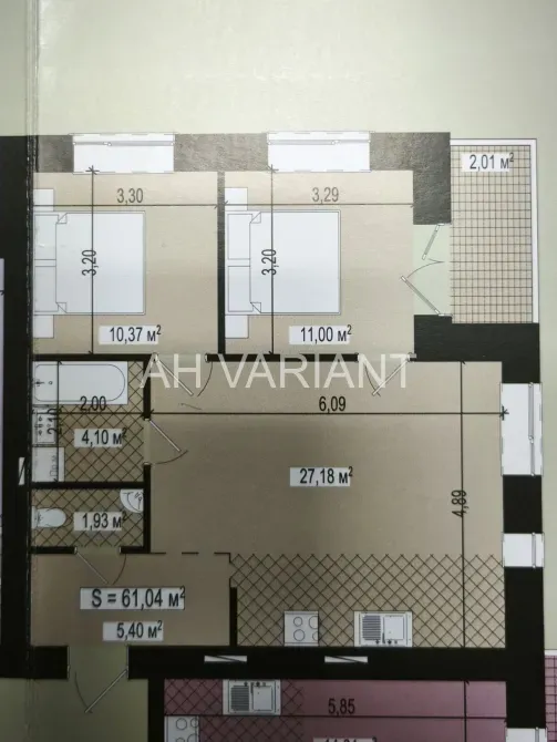 Продажа 2к Квартира 61 кв.м Легоцького 64 Ужгород - изображение 14