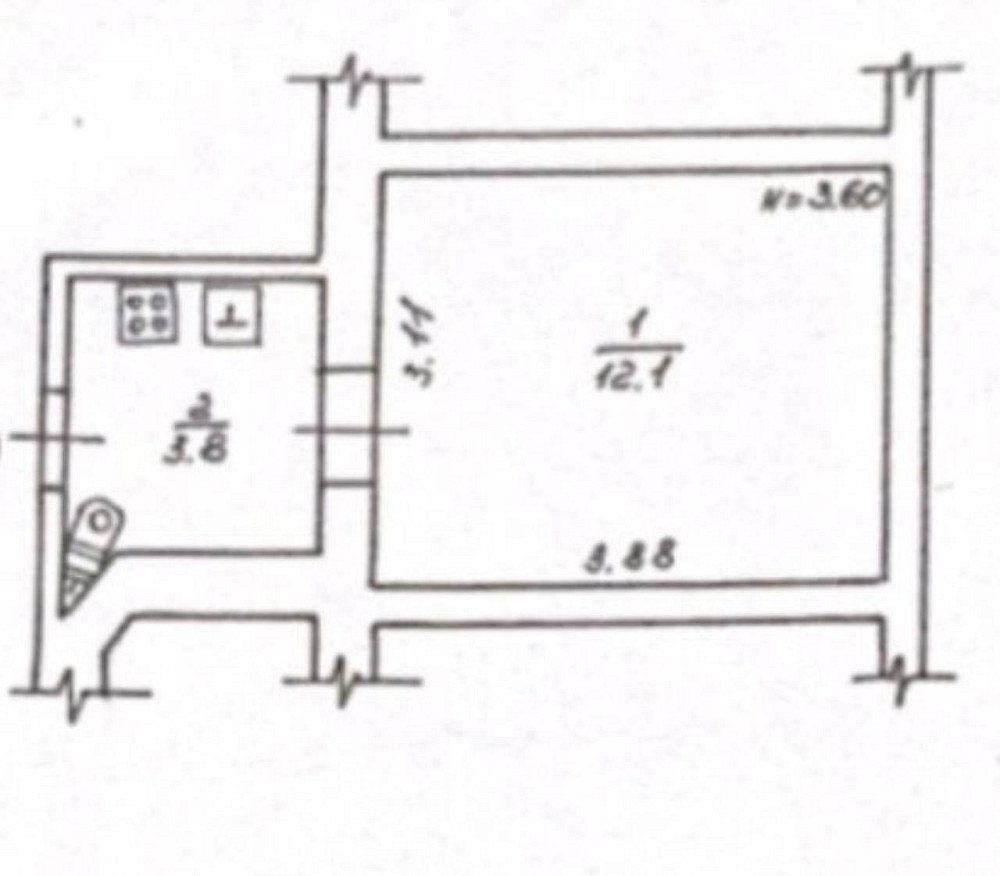 Продаж Квартира 1-кімнатна на переулок Нечипуренко, 8 Одесса - изображение 5