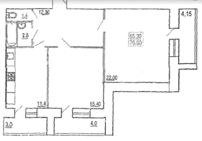 Продаж 2к квартири 70.9 кв. м на вул. Пирогова Тернопіль - фото 1