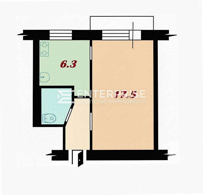 Продаж 1-кімнатна квартира Київ - фото 2