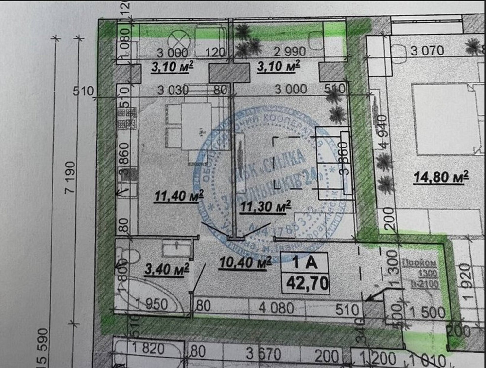 Продаж Квартира 1-кімнатна, 12/13 поверх на вул. Княгинин Івано-Франківськ - фото 9