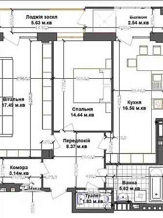 Продаж 2 кімнатної квартири по вул. Тарнавського Тернопіль