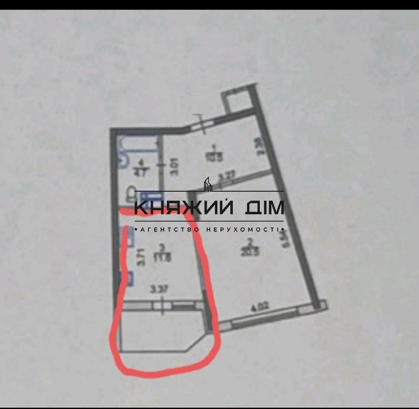 Продаж 1 кім. квартири на Позняках КОД № 21145393 Київ - фото 13