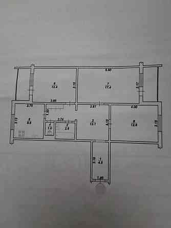 Продаж Квартира 3-кімнатна, 7/9 поверх на вул. Польський Бульвар Житомир