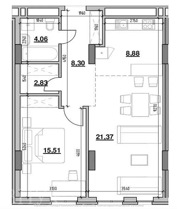 Продаж Квартира 2-кімнатна, 15/17 поверх на вул. Володимира Великого Львів - фото 6
