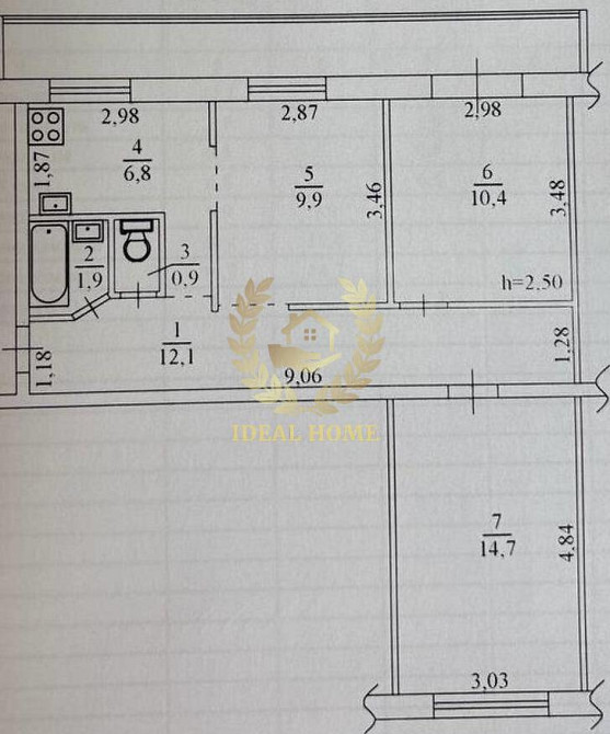 Продаж Квартира 3-кімнатна на Тычины Павла пр-т, 9 Київ - фото 11