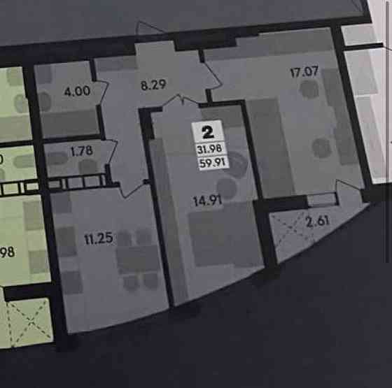 Продаж 2к Квартира 60 кв.м проспект Незалежності 29 Zhytomyr