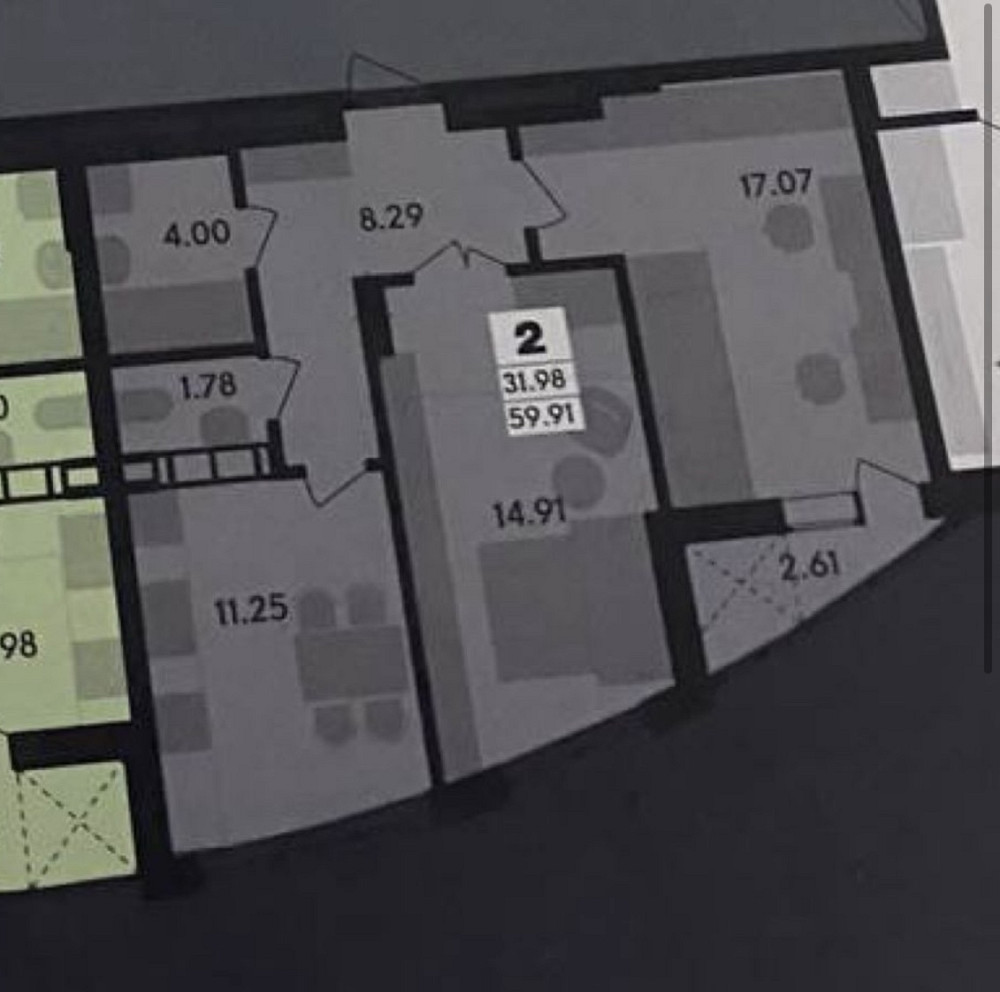 Продаж 2к Квартира 60 кв.м проспект Незалежності 29 Zhytomyr - photo 1