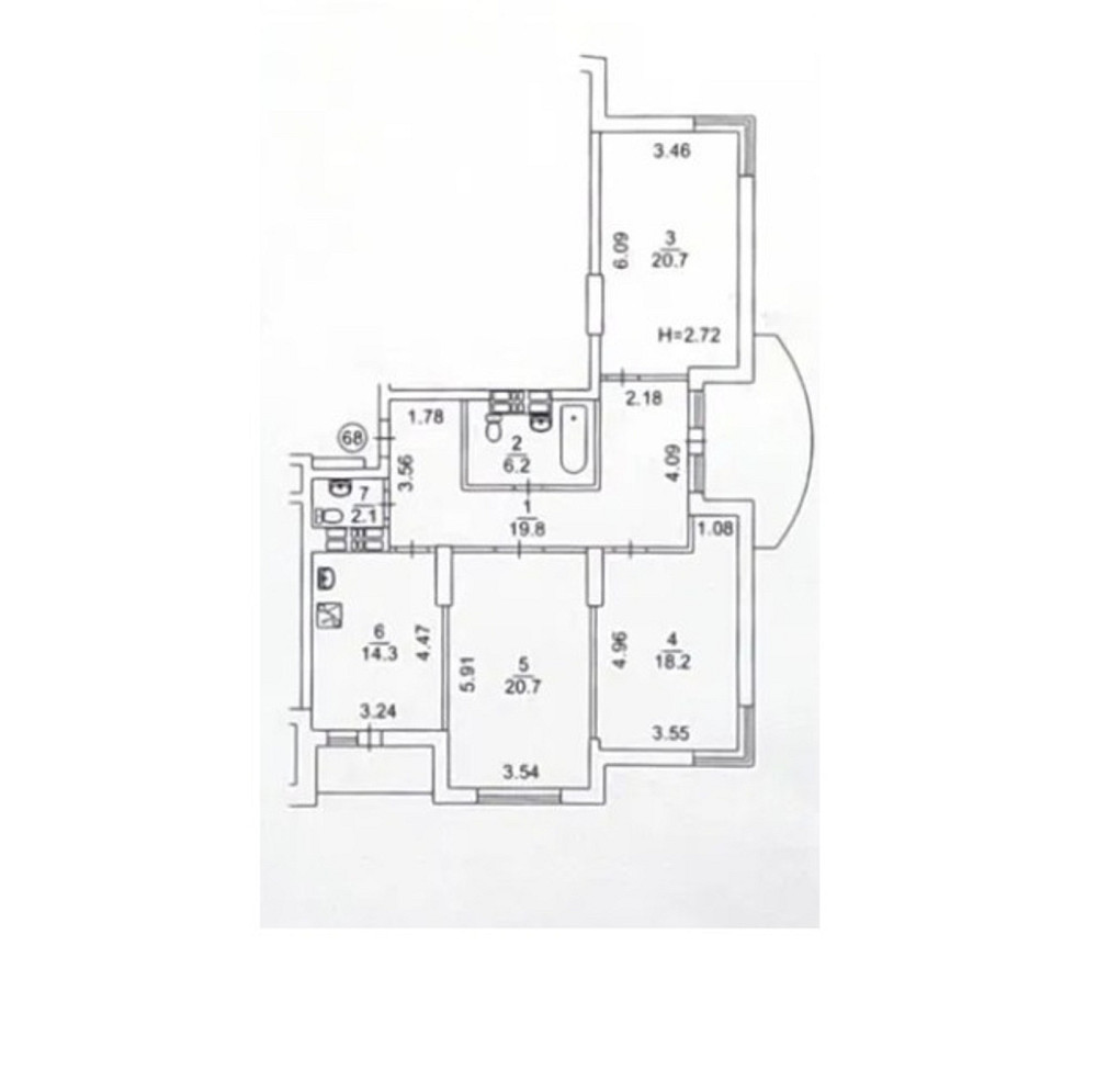 3-кімантна, Михайла Максимовича вул. (Онуфрія Трутенка), 3Г, Голосіївський Kiev - photo 11