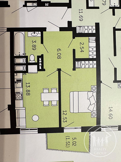 Продаж 1к Квартира 40 кв.м Збоїща вул. Львов - изображение 1