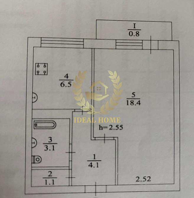Продаж 1-кімнатної квартири в Києві, ПІД РЕМОНТ Киев - изображение 2