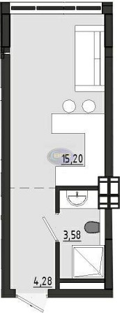 Продаж 1к квартири 23.06 кв. м Одеса - фото 7