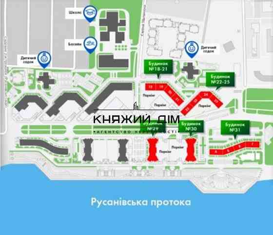 Продажа 3-х к. кв. в новом ЖК на Левобережной. № 21132517 Киев