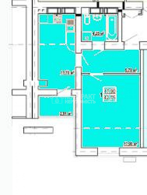 Продаж Квартира 1-кімнатна, 4/16 поверх на вул. Борткевича Харків - фото 2